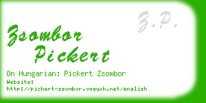 zsombor pickert business card